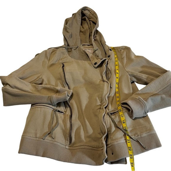 Free People Carmen Moto Jacket Beige Size Medium - Picture 4 of 14